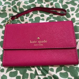 Hot Pink Kate Spade Wristlet Wallet